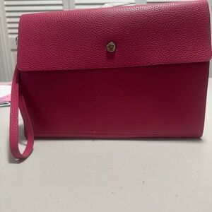 Steve Madden Pink Pebbled Clutch Wristlet